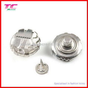 Double Prong Metal Button